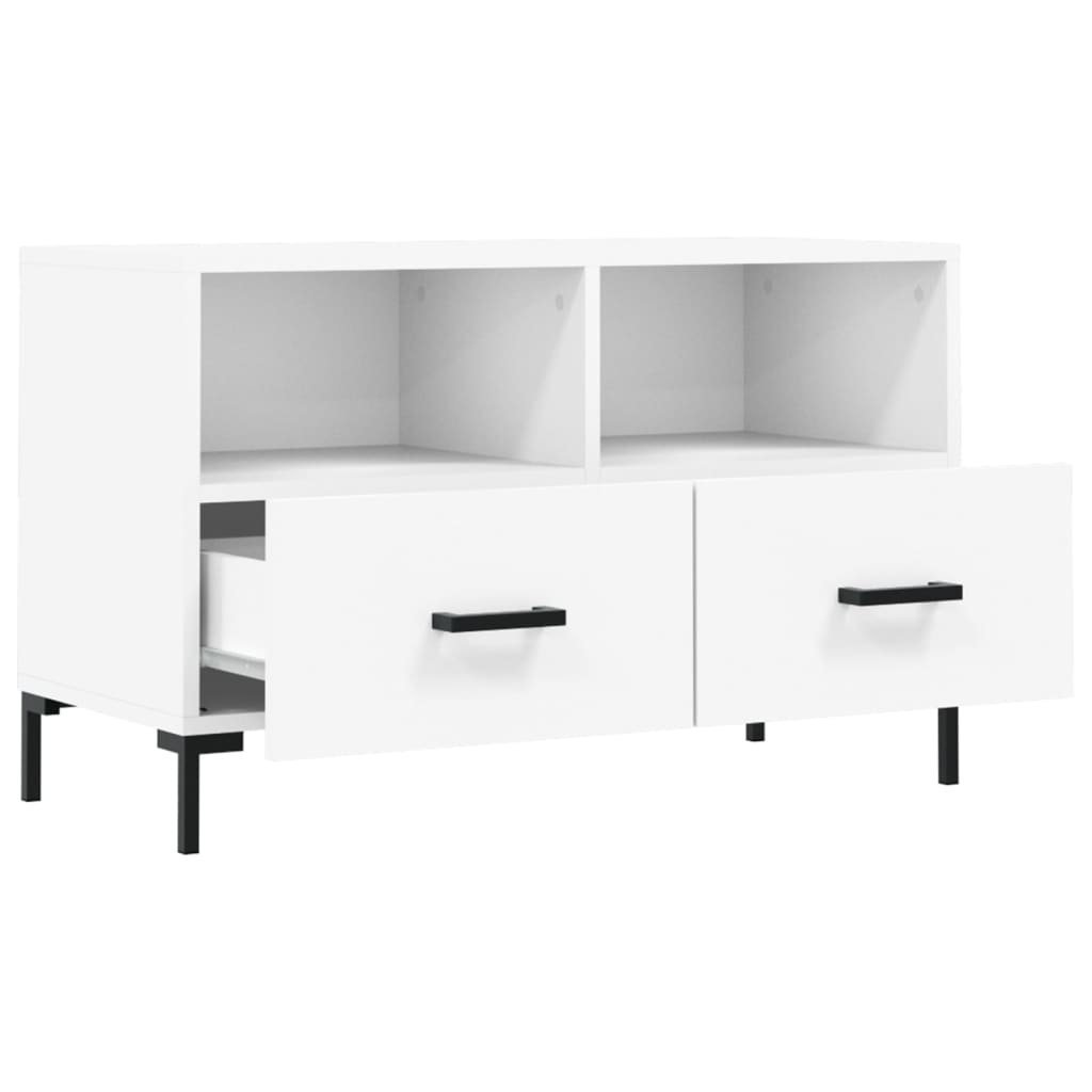 vidaXL TV Cabinet White 80x36x50 cm Engineered Wood