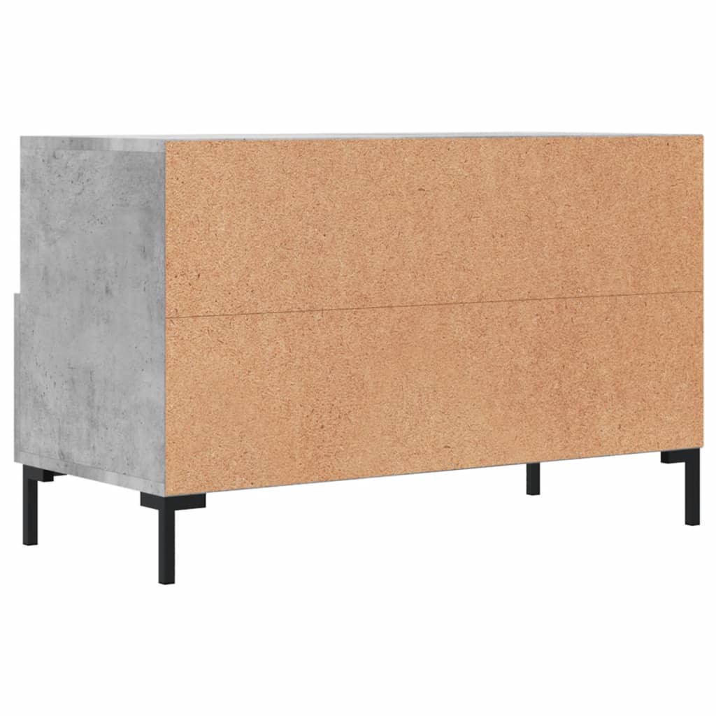 vidaXL TV Cabinet Concrete Grey 80x36x50 cm Engineered Wood