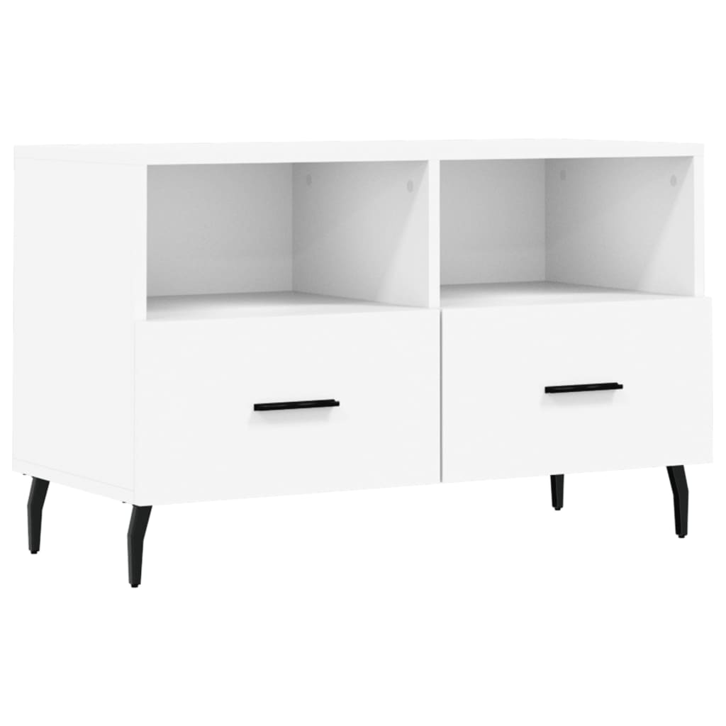 vidaXL TV Cabinet White 80x36x50 cm Engineered Wood