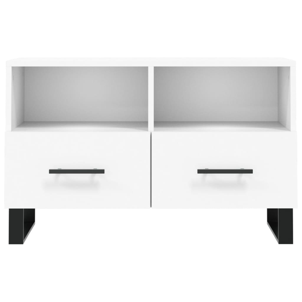 vidaXL TV Cabinet White 80x36x50 cm Engineered Wood