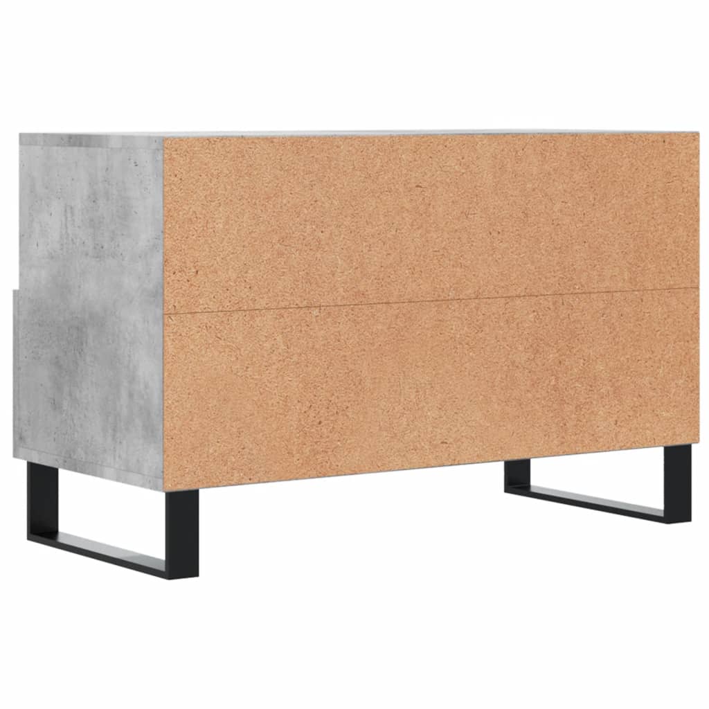 vidaXL TV Cabinet Concrete Grey 80x36x50 cm Engineered Wood