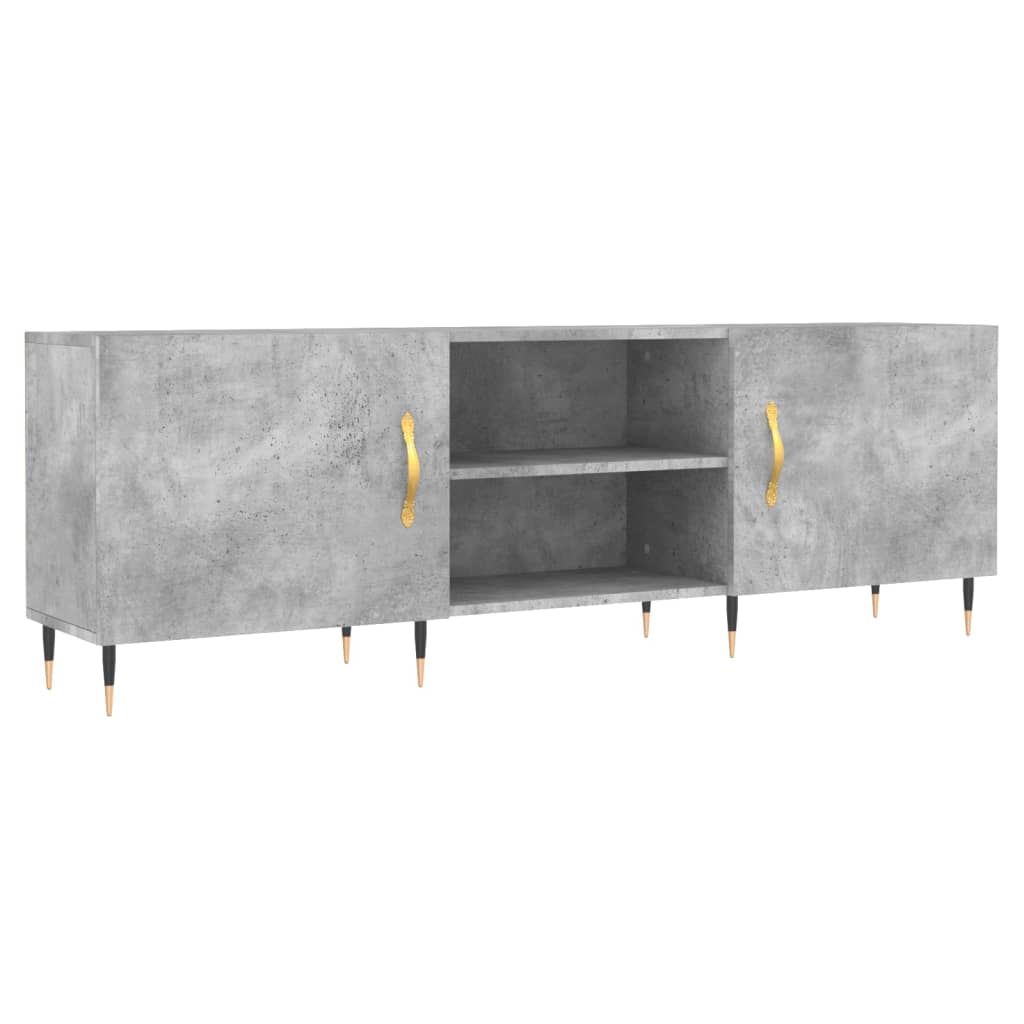 TV Cabinet Concrete Grey 150x30x50 cm Engineered Wood