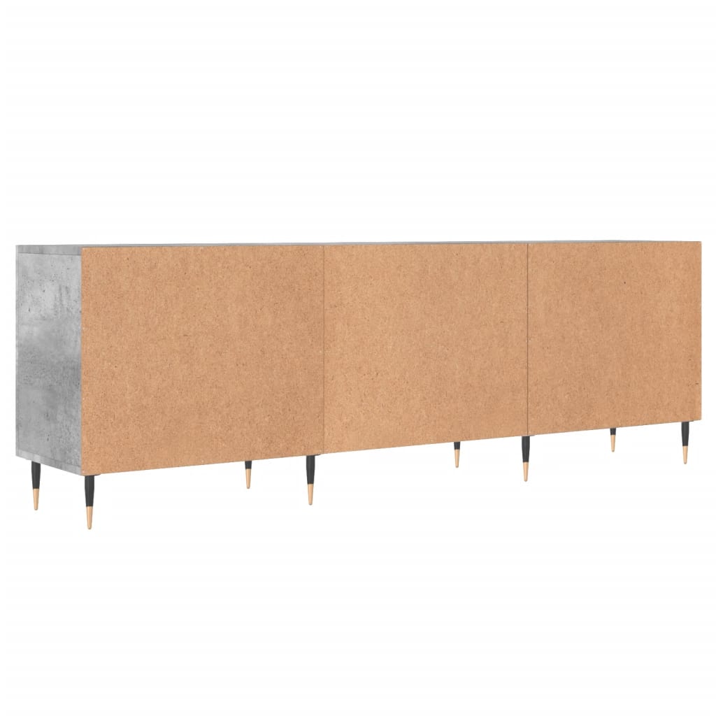 TV Cabinet Concrete Grey 150x30x50 cm Engineered Wood