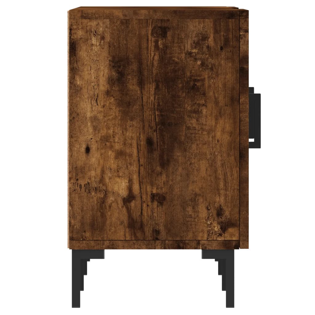 TV Cabinet Smoked Oak 150x30x50 cm Engineered Wood