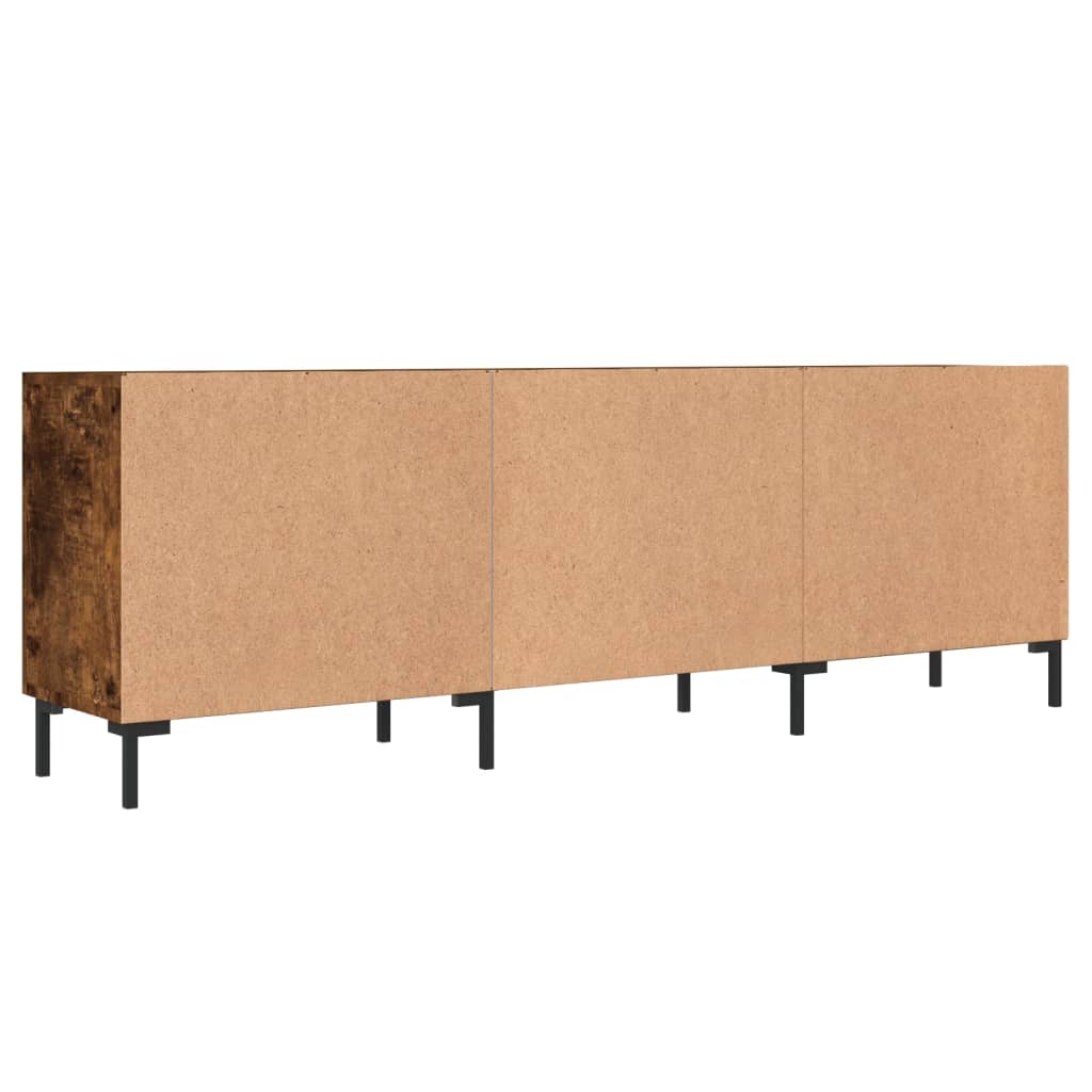 TV Cabinet Smoked Oak 150x30x50 cm Engineered Wood