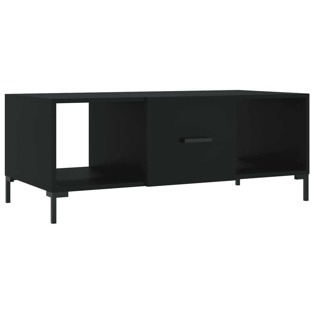 Coffee Table Black 102x50x40 cm Engineered Wood