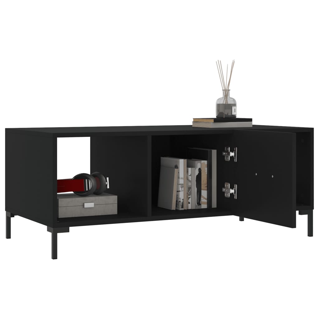 Coffee Table Black 102x50x40 cm Engineered Wood