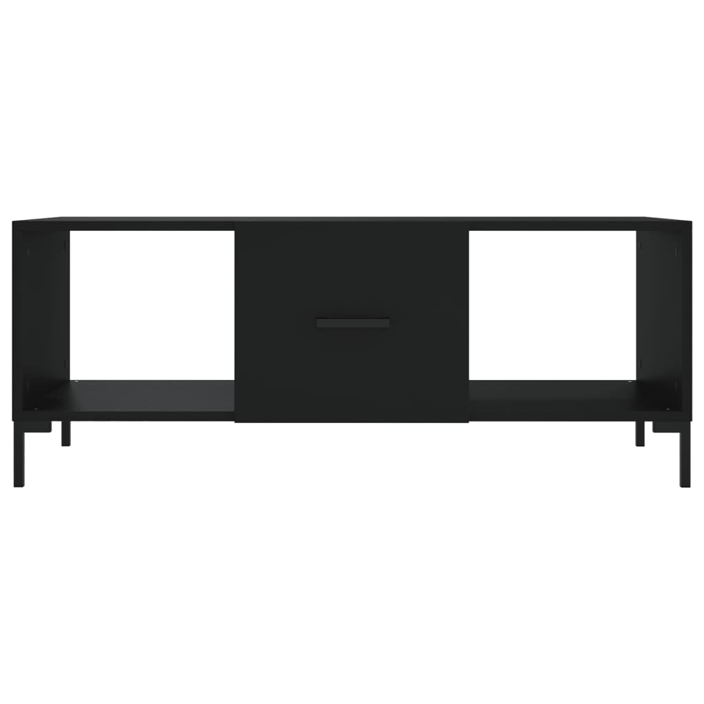 Coffee Table Black 102x50x40 cm Engineered Wood