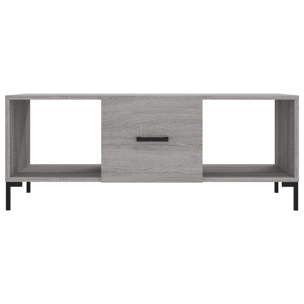 vidaXL Coffee Table Grey Sonoma 102x50x40 cm Engineered Wood