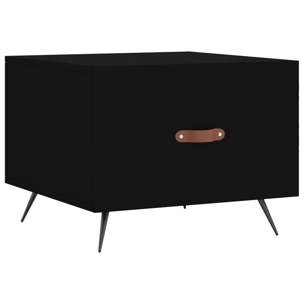 Coffee Tables 2 pcs Black 50x50x40 cm Engineered Wood