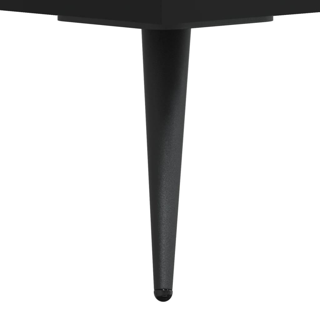 Coffee Tables 2 pcs Black 50x50x40 cm Engineered Wood