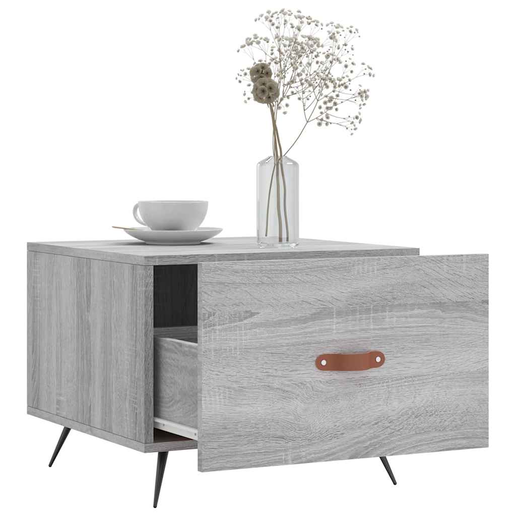 Coffee Table Grey Sonoma 50x50x40 cm Engineered Wood