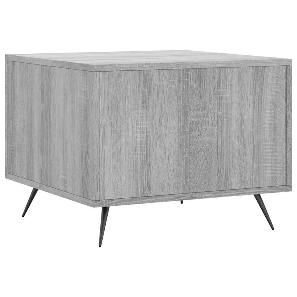 Coffee Table Grey Sonoma 50x50x40 cm Engineered Wood