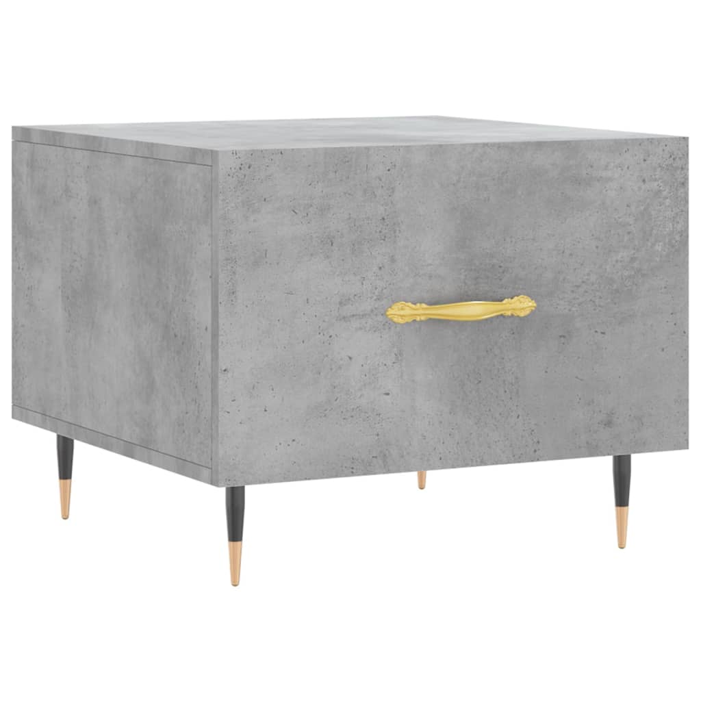 Coffee Tables 2 pcs Concrete Grey 50x50x40 cm Engineered Wood