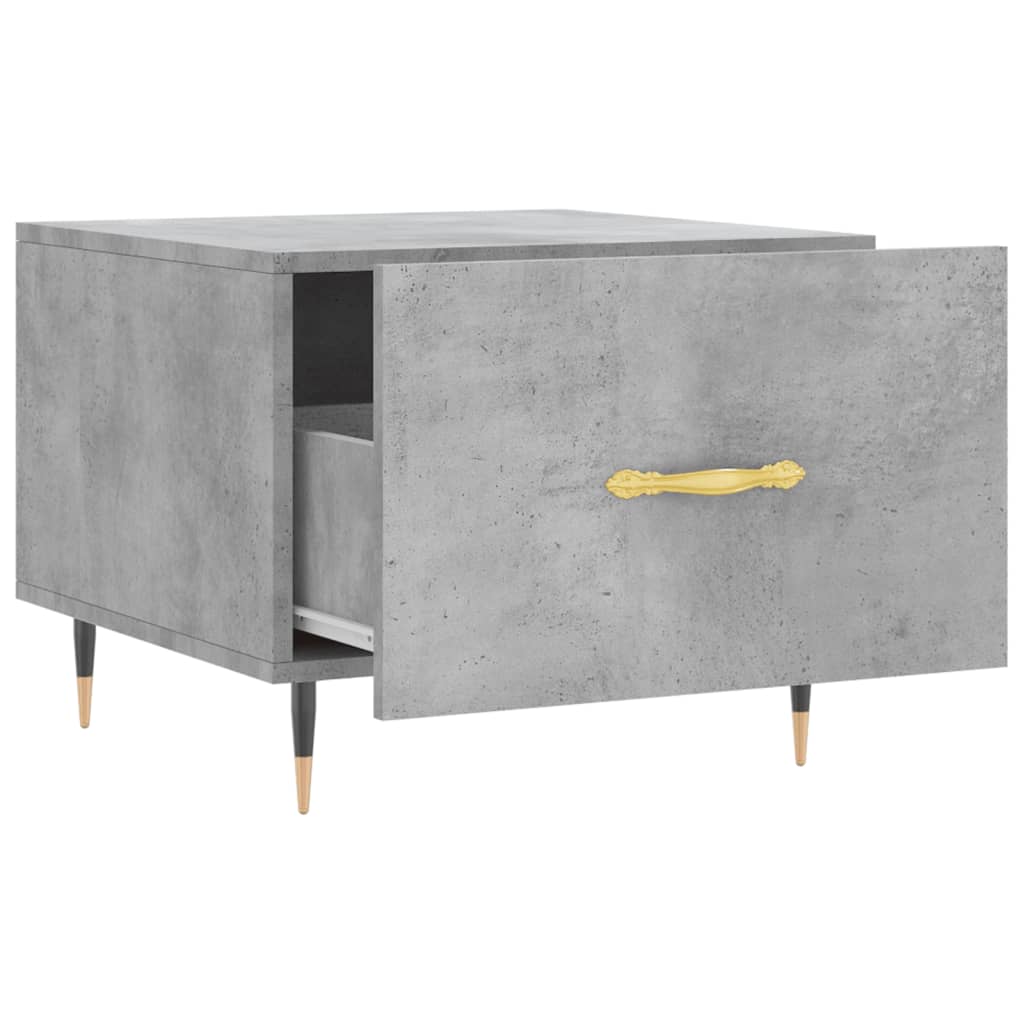 Coffee Tables 2 pcs Concrete Grey 50x50x40 cm Engineered Wood