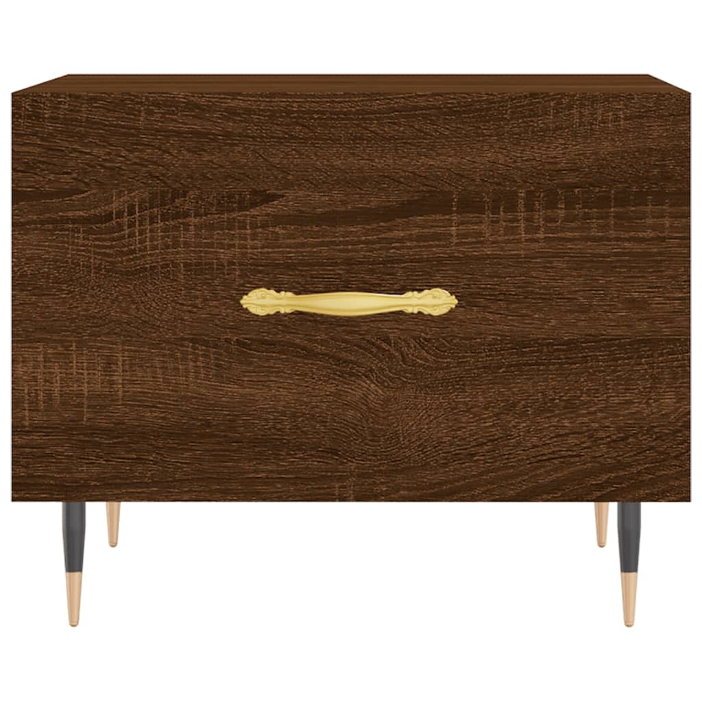 Coffee Tables 2 pcs Brown Oak 50x50x40 cm Engineered Wood