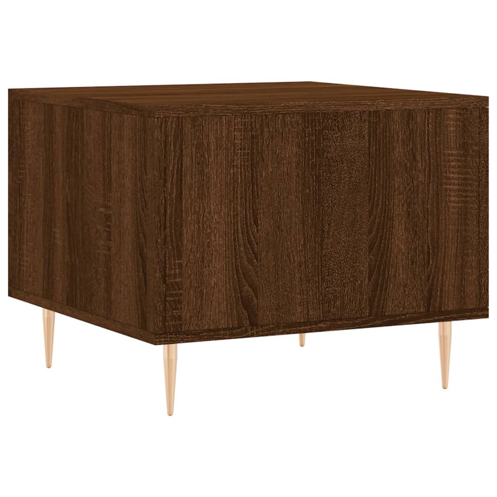 Coffee Tables 2 pcs Brown Oak 50x50x40 cm Engineered Wood