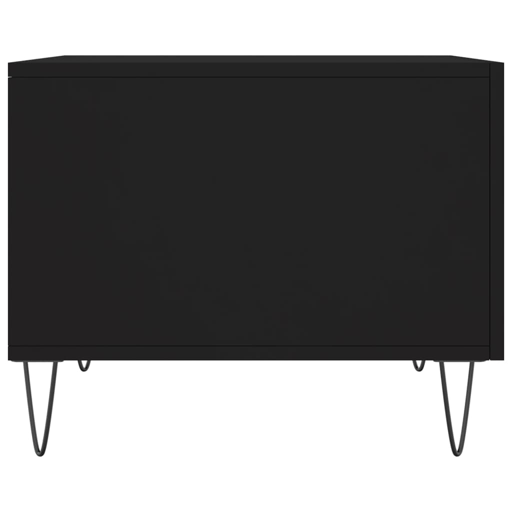 Coffee Tables 2 pcs Black 50x50x40 cm Engineered Wood