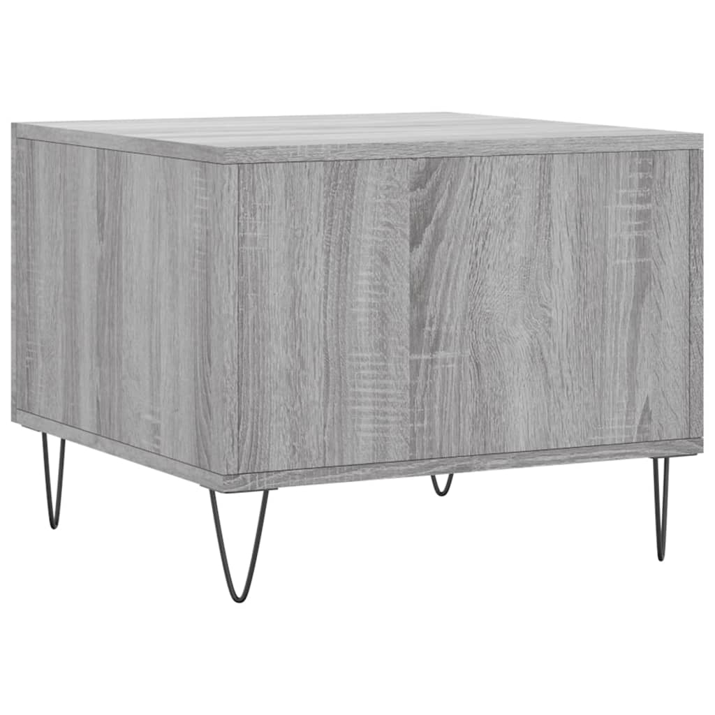 Coffee Table Grey Sonoma 50x50x40 cm Engineered Wood