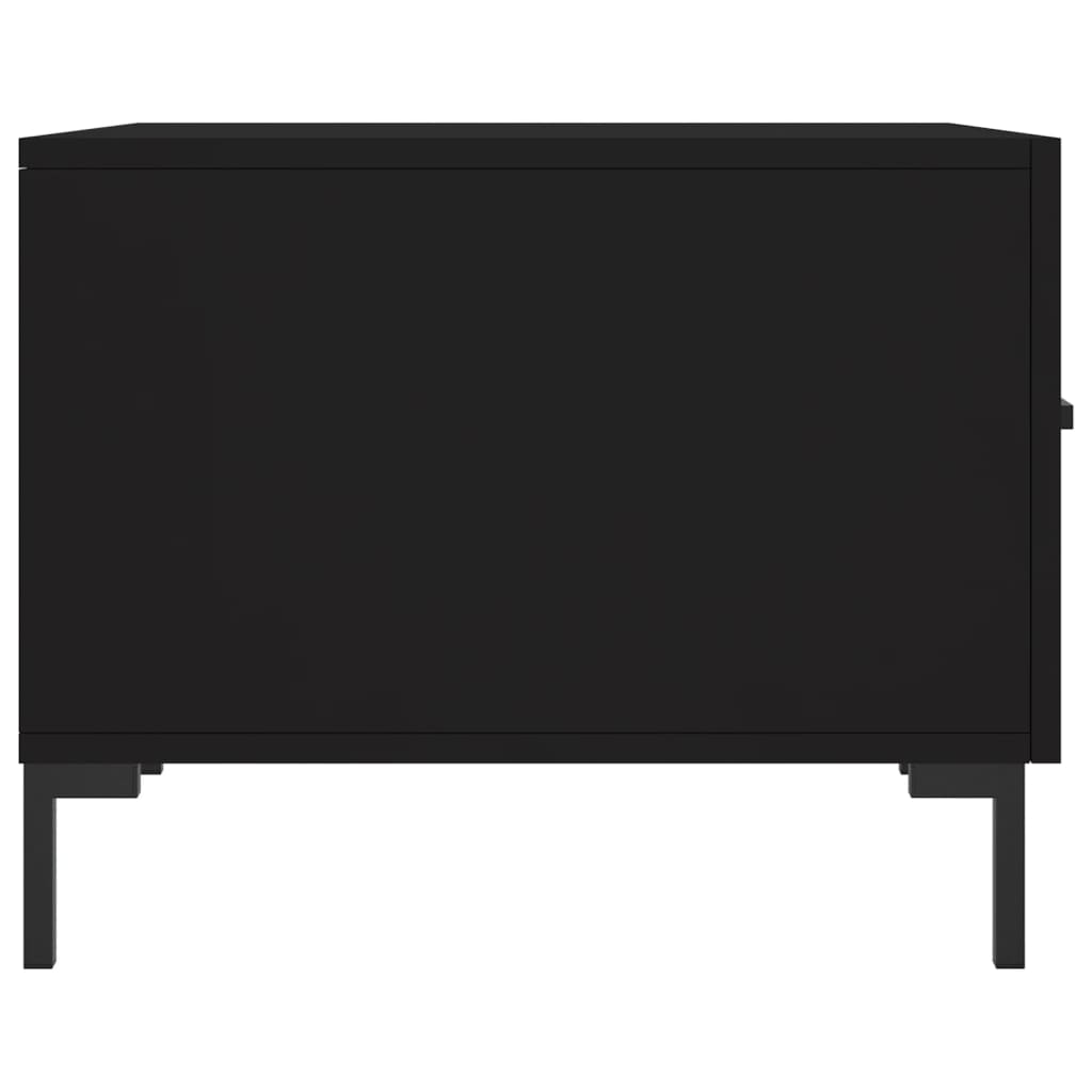 Coffee Tables 2 pcs Black 50x50x40 cm Engineered Wood