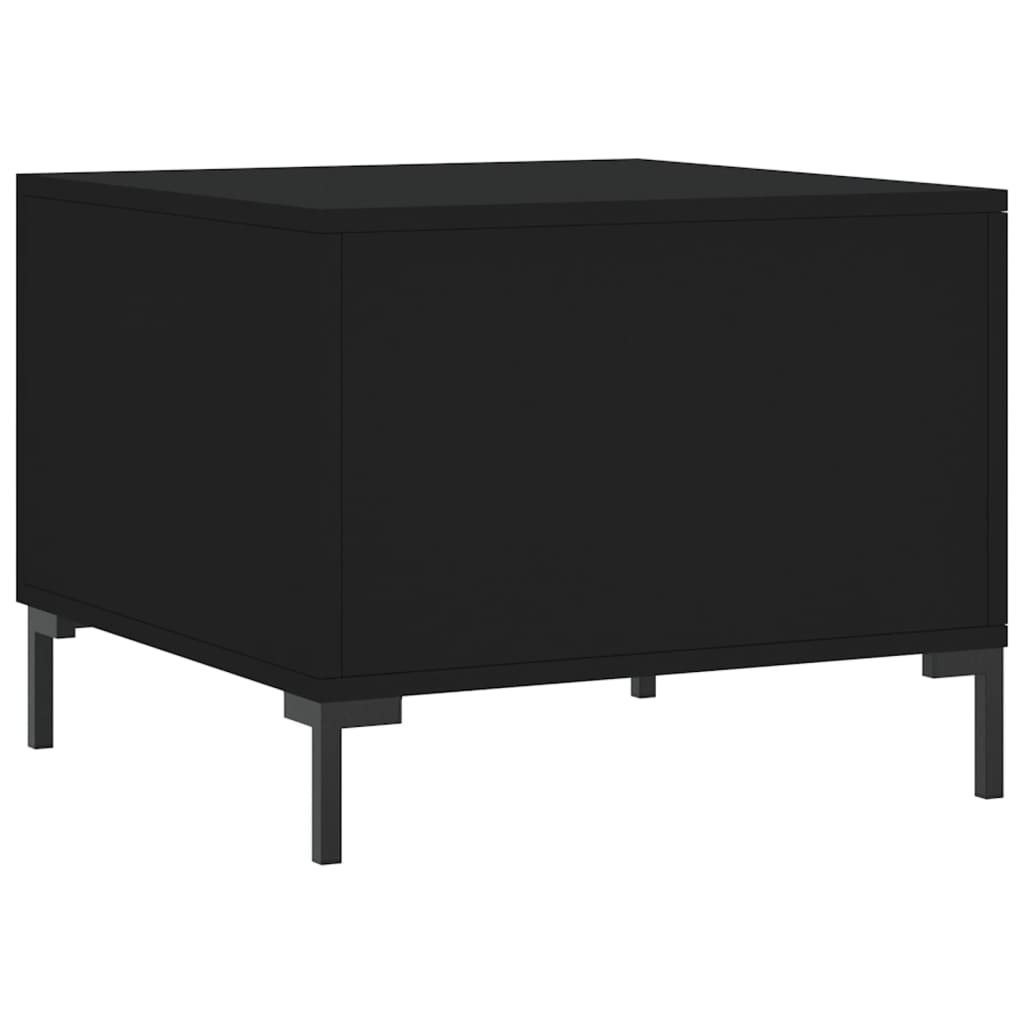 Coffee Tables 2 pcs Black 50x50x40 cm Engineered Wood