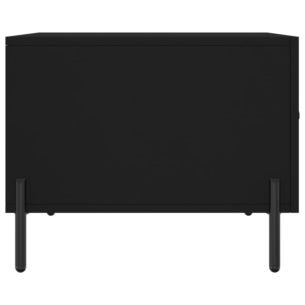 Coffee Tables 2 pcs Black 50x50x40 cm Engineered Wood