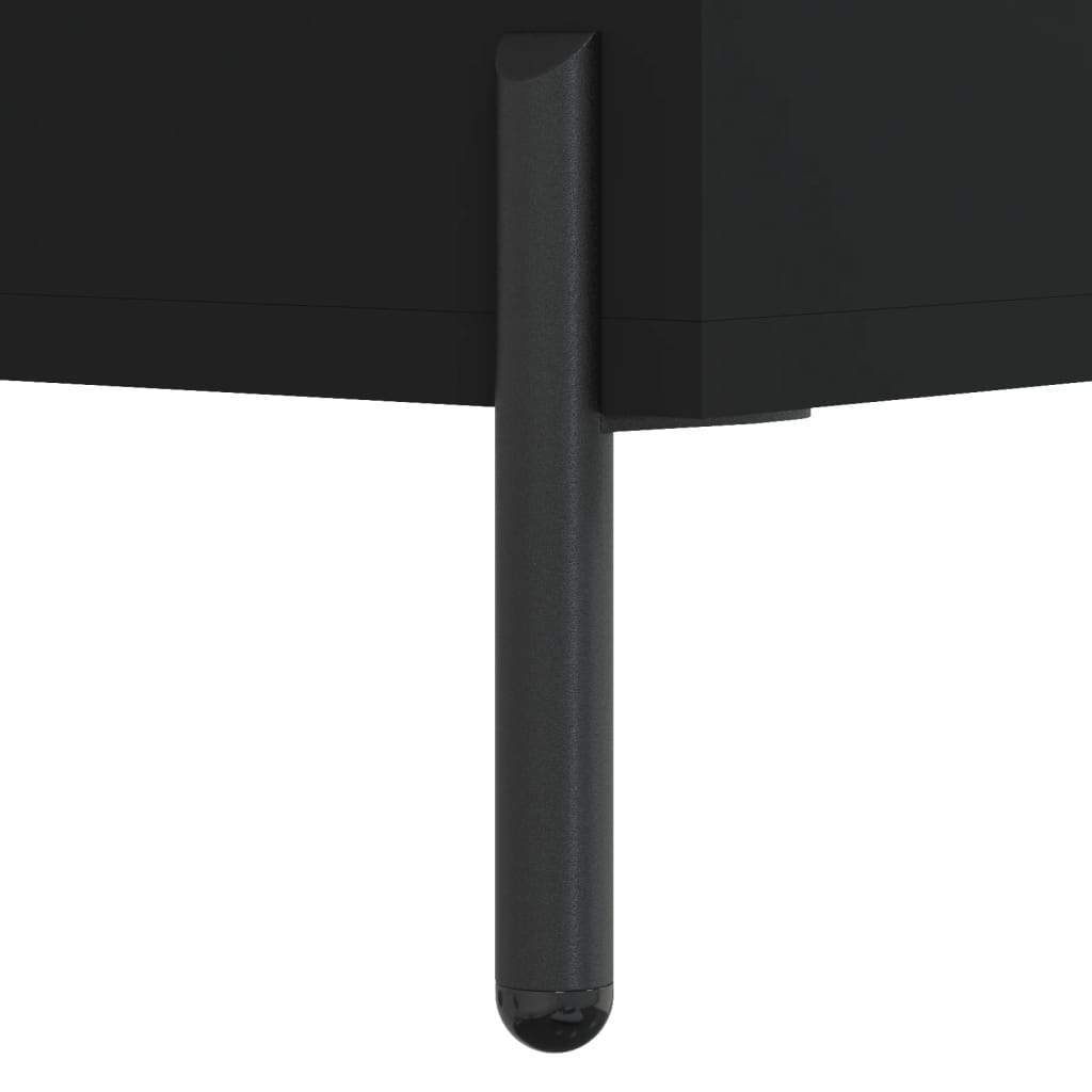 Coffee Tables 2 pcs Black 50x50x40 cm Engineered Wood