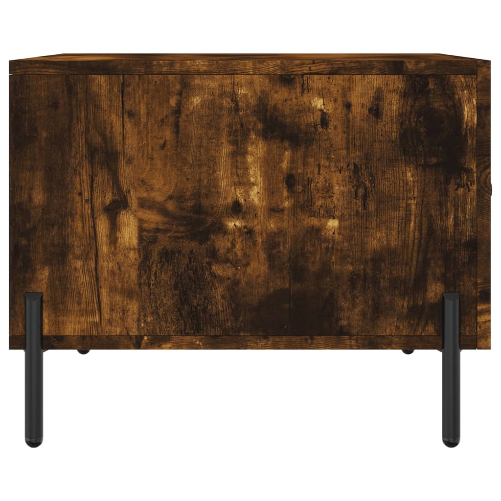 Coffee Tables 2 pcs Smoked Oak 50x50x40 cm Engineered Wood