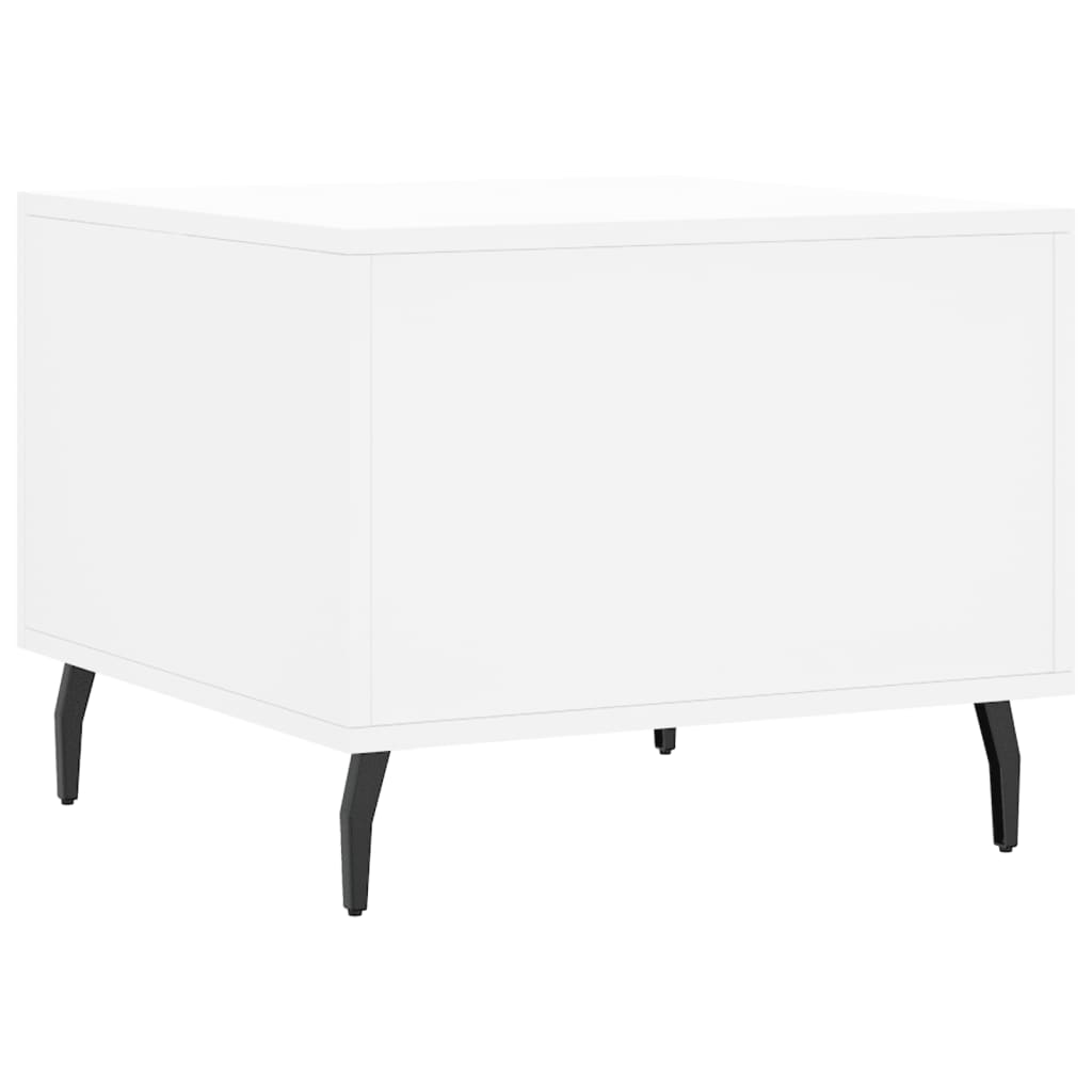 Coffee Tables 2 pcs White 50x50x40 cm Engineered Wood