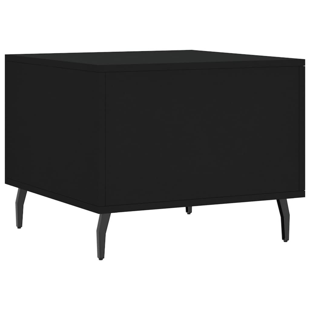 Coffee Tables 2 pcs Black 50x50x40 cm Engineered Wood