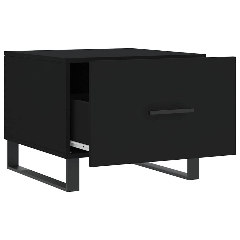 Coffee Tables 2 pcs Black 50x50x40 cm Engineered Wood