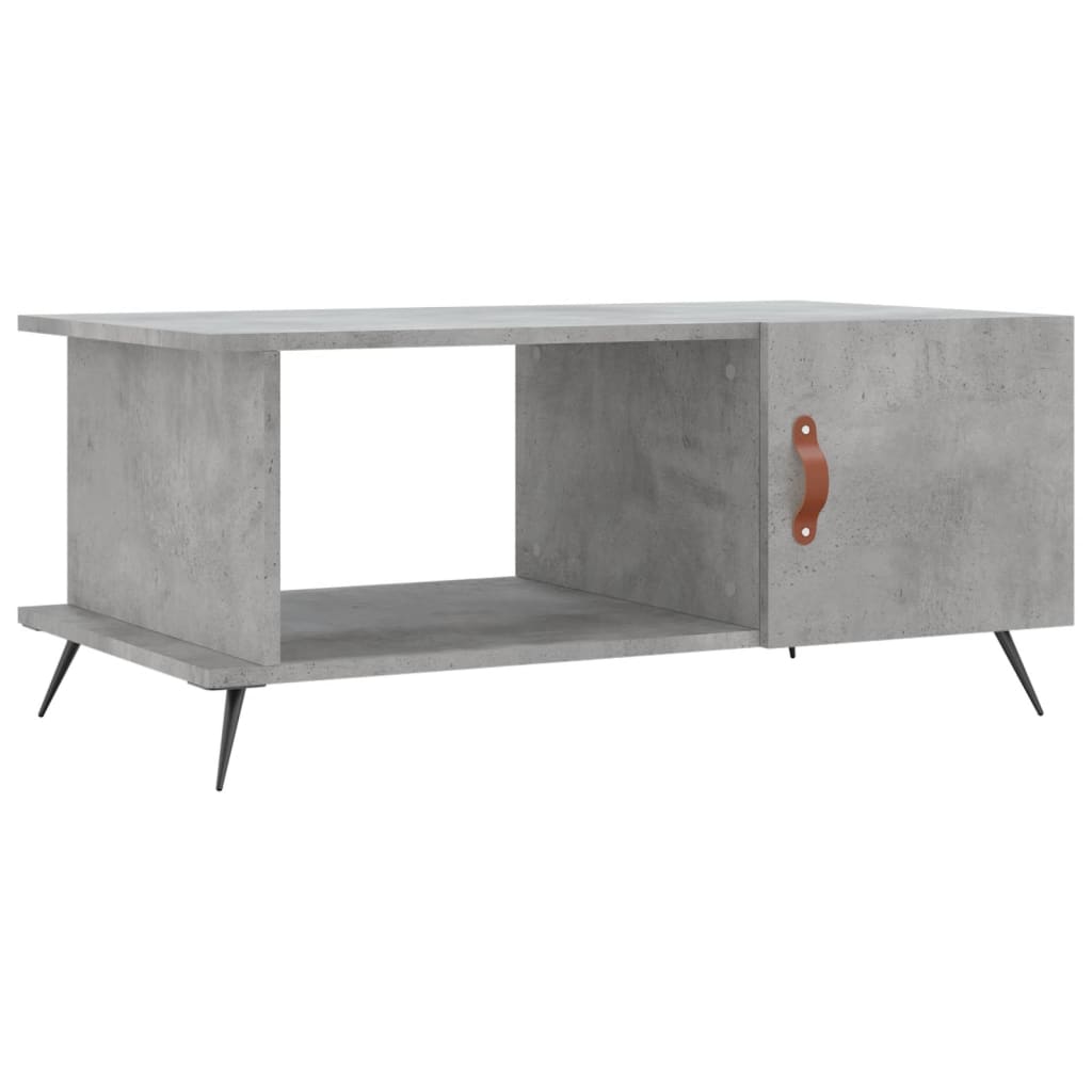 Coffee Table Concrete Grey 90x50x40 cm Engineered Wood