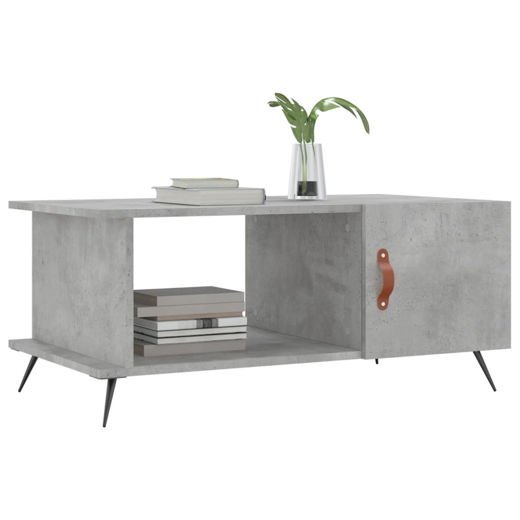 Coffee Table Concrete Grey 90x50x40 cm Engineered Wood