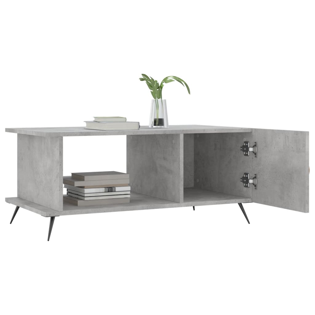 Coffee Table Concrete Grey 90x50x40 cm Engineered Wood