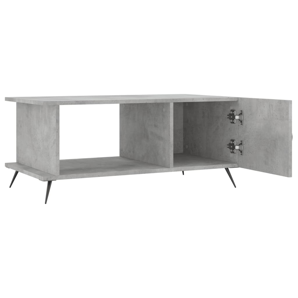 Coffee Table Concrete Grey 90x50x40 cm Engineered Wood