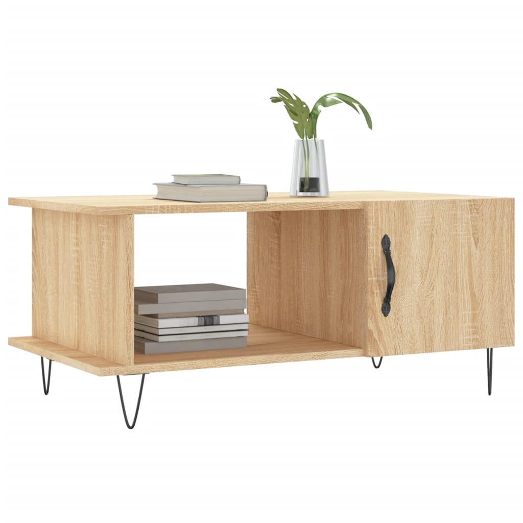 Coffee Table Sonoma Oak 90x50x40 cm Engineered Wood