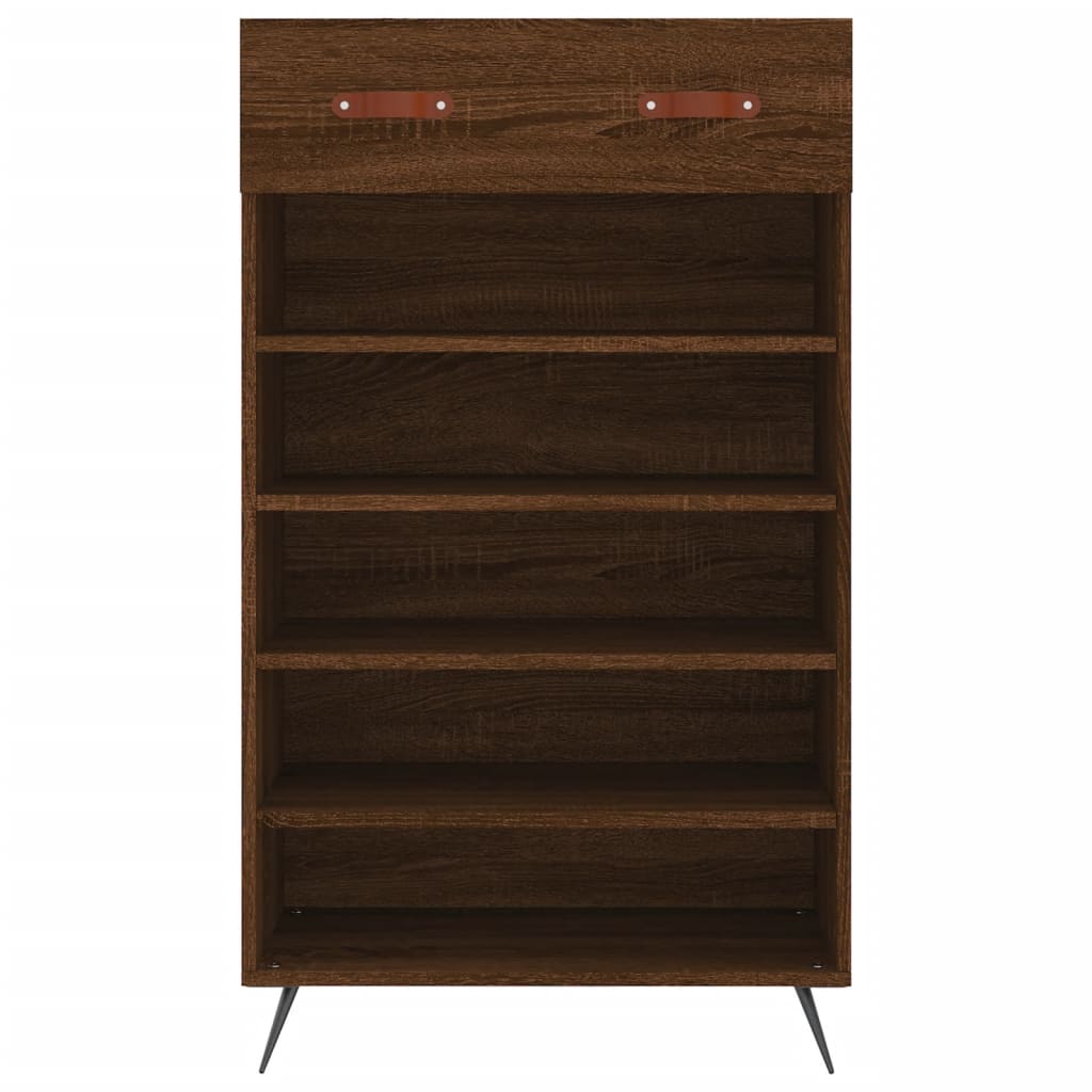 vidaXL Shoe Cabinet Brown Oak 60x35x105 cm Engineered Wood