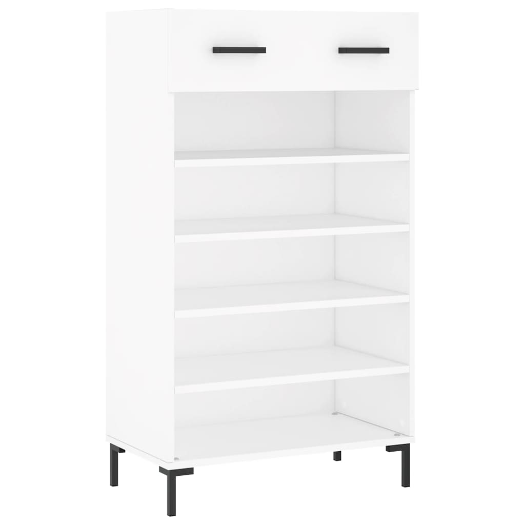 vidaXL Shoe Cabinet White 60x35x105 cm Engineered Wood