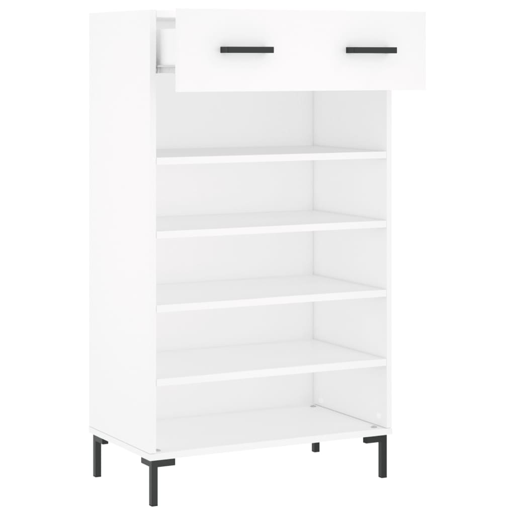 vidaXL Shoe Cabinet White 60x35x105 cm Engineered Wood