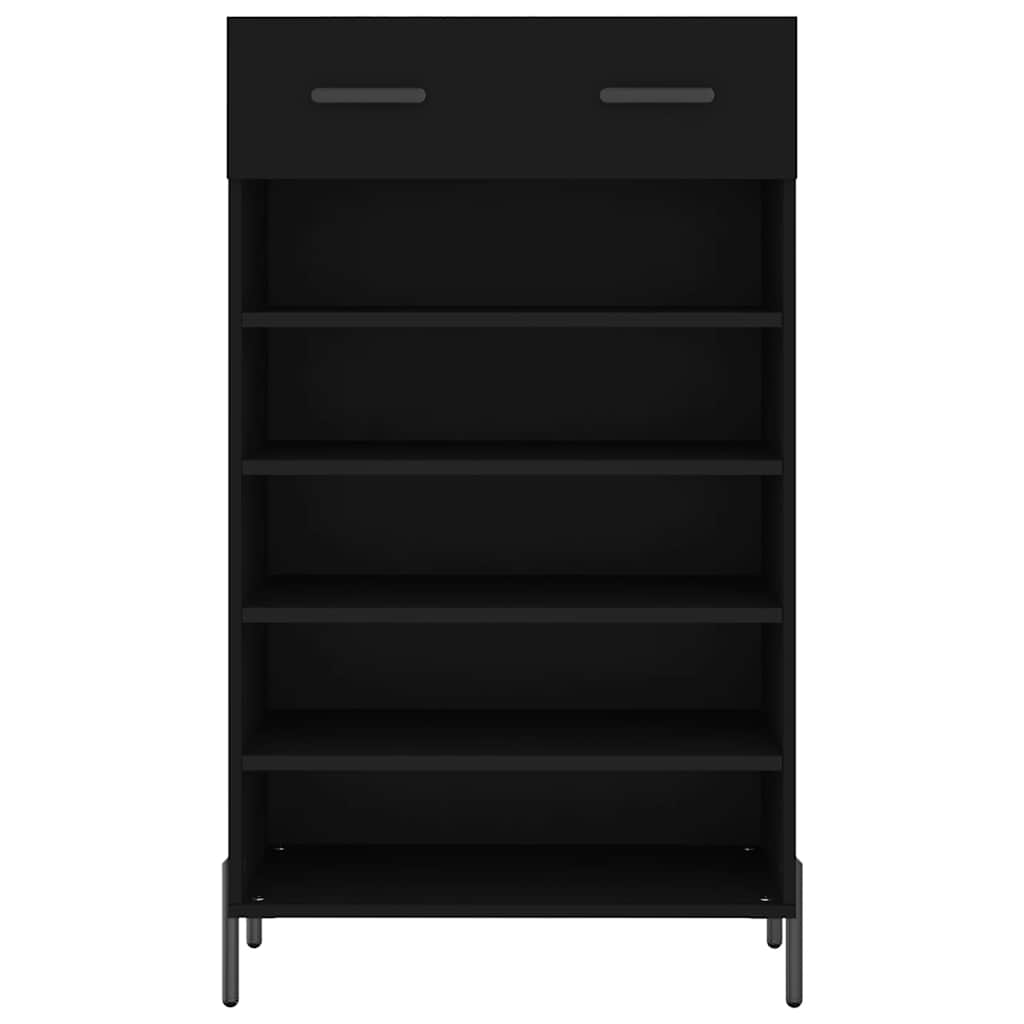 Shoe Cabinet | Black | Engineered wood, iron, zinc alloy | Medium