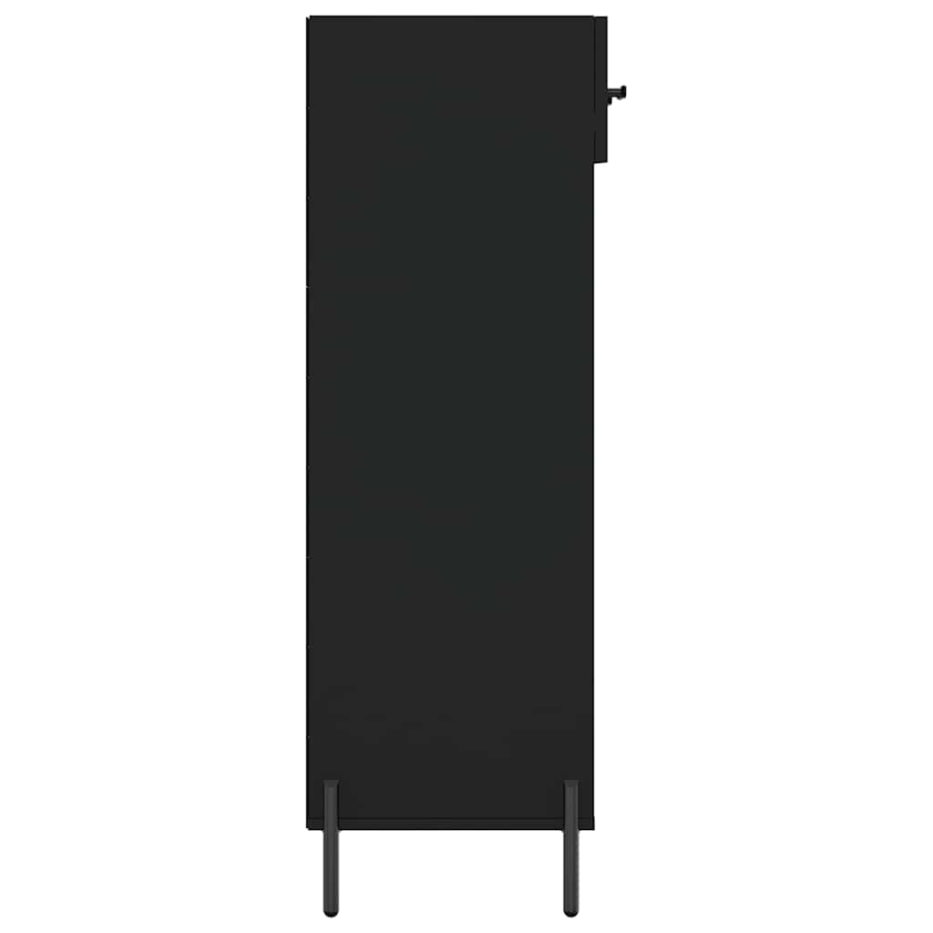 Shoe Cabinet | Black | Engineered wood, iron, zinc alloy | Medium