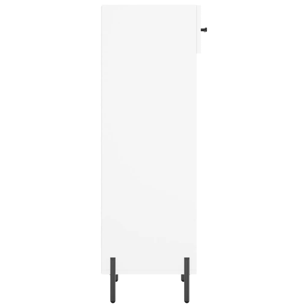 Shoe Cabinet White 30x35x105 cm Engineered Wood