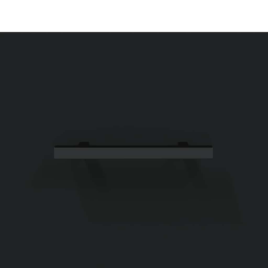 Shoe Cabinet Black 30x35x105 cm Engineered Wood