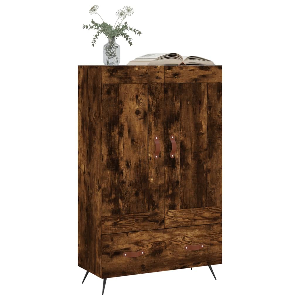 Highboard Smoked Oak 69.5x31x115 cm Engineered Wood