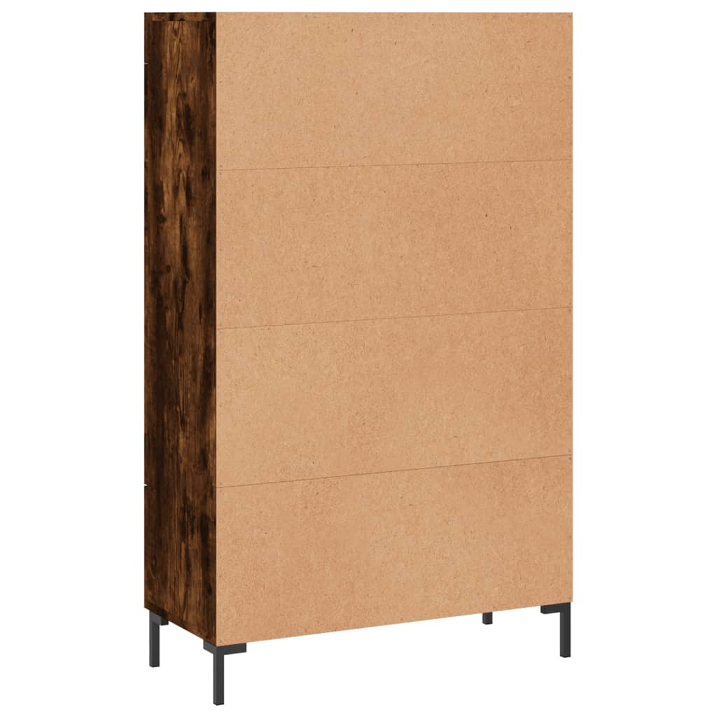 Highboard Smoked Oak 69.5x31x115 cm Engineered Wood