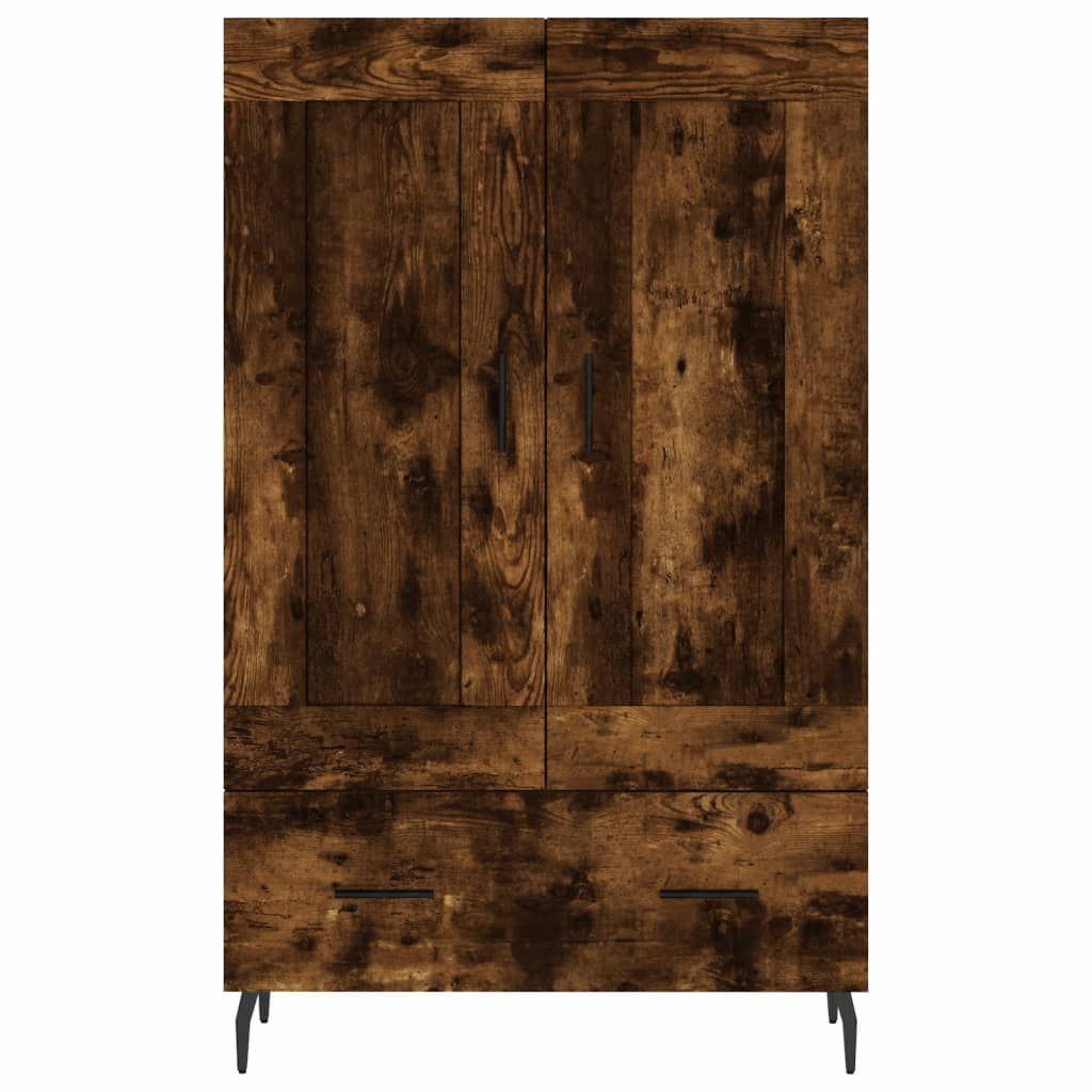 Highboard Smoked Oak 69.5x31x115 cm Engineered Wood