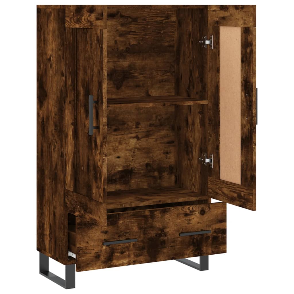 Highboard Smoked Oak 69,5x31x115 cm Engineered Wood