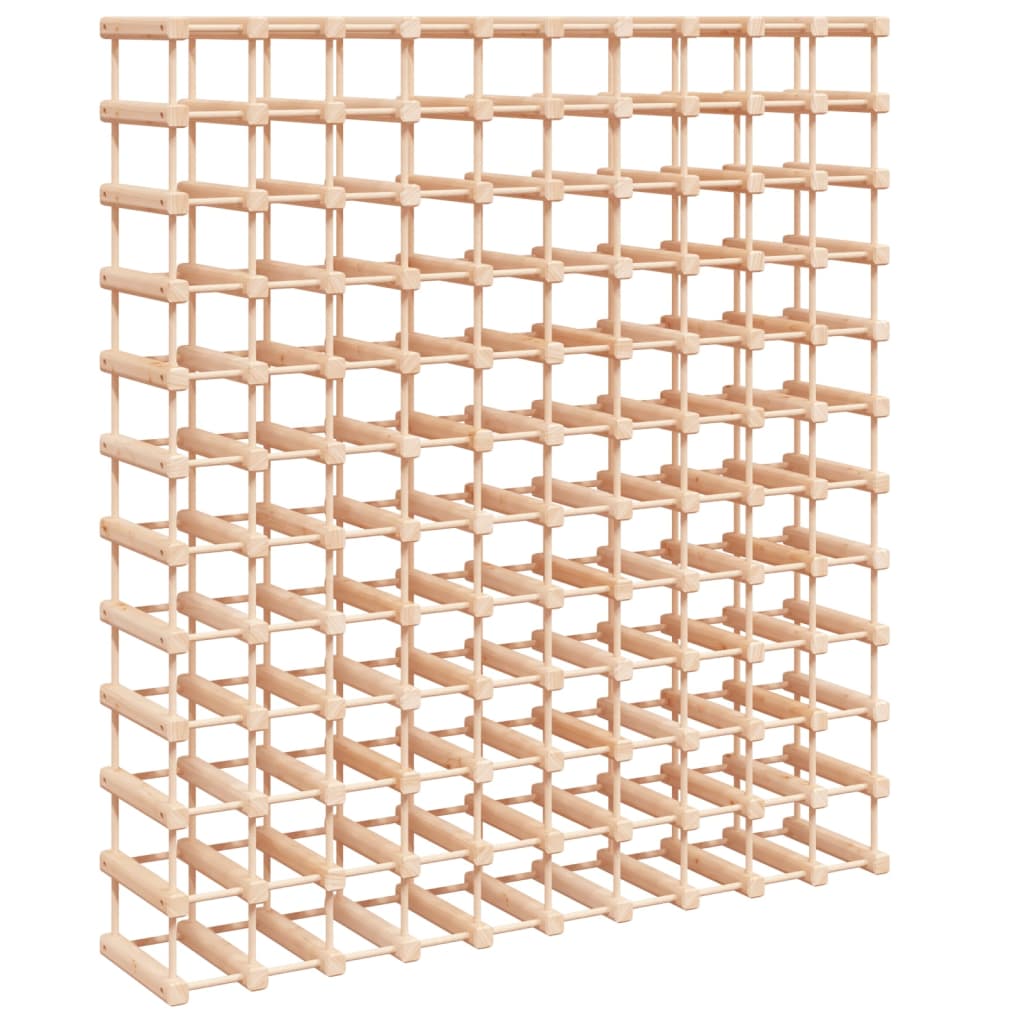 Wine Rack for 120 Bottles 112.5x23x123.5 cm Solid Wood Pine
