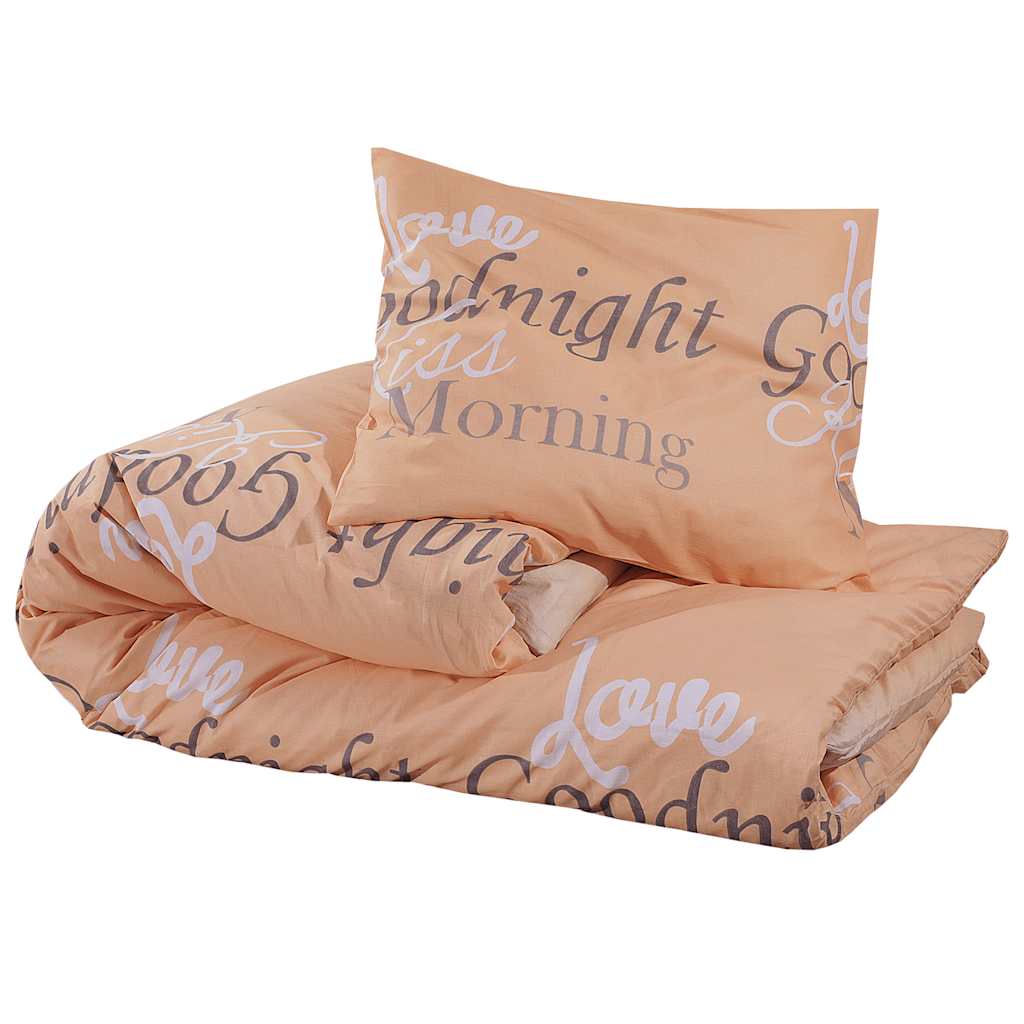 Duvet Cover Set Pink 200x220 cm Cotton