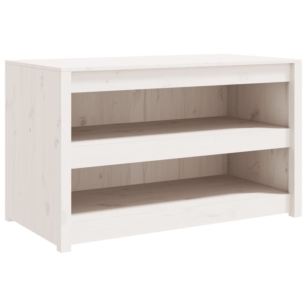 vidaXL Outdoor Kitchen Cabinet White 106x55x64 cm Solid Wood Pine